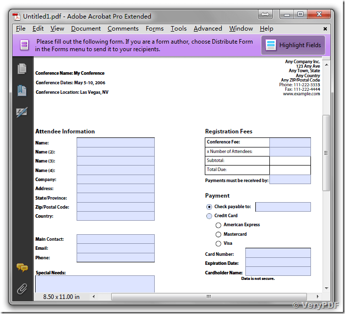 How to print PDF files with fillable forms and checkbox