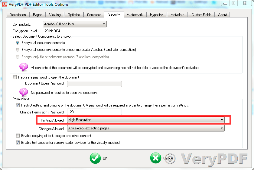 How to lock PDF files in both 32bit and 64bit PDFcamp Printer software