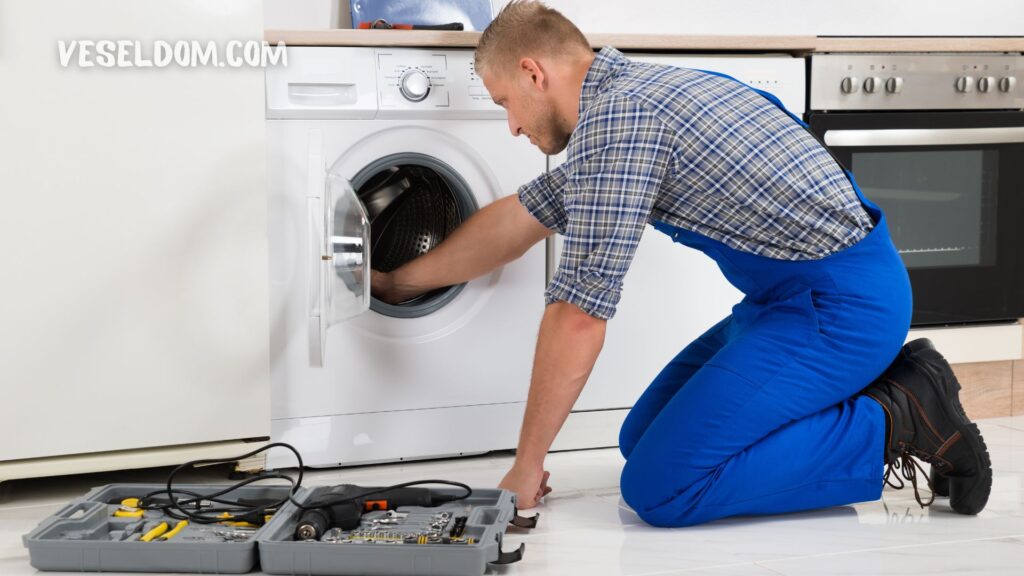 Why does the washing machine jump during spinning Veseldom