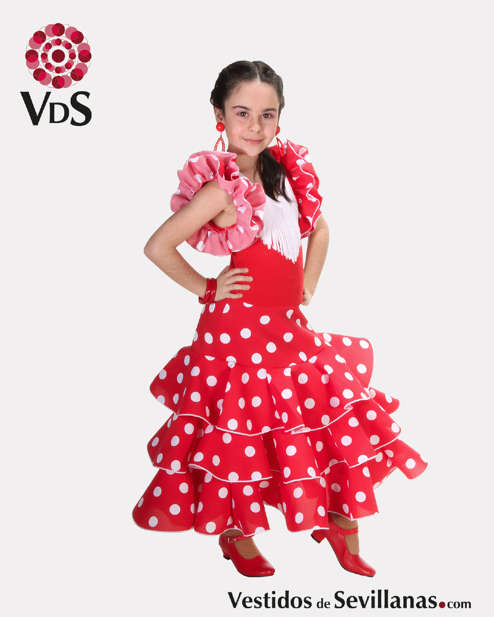 Traje de Flamenca Largo para bebÃ© y niÃ±a CÃ“RDOBA