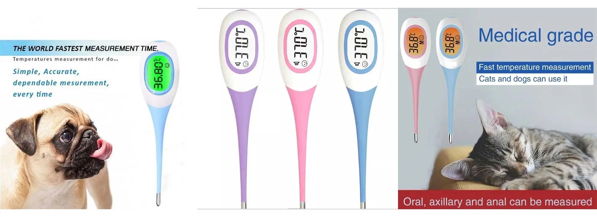 Accurate Digital Pet Thermometer for dogs cats