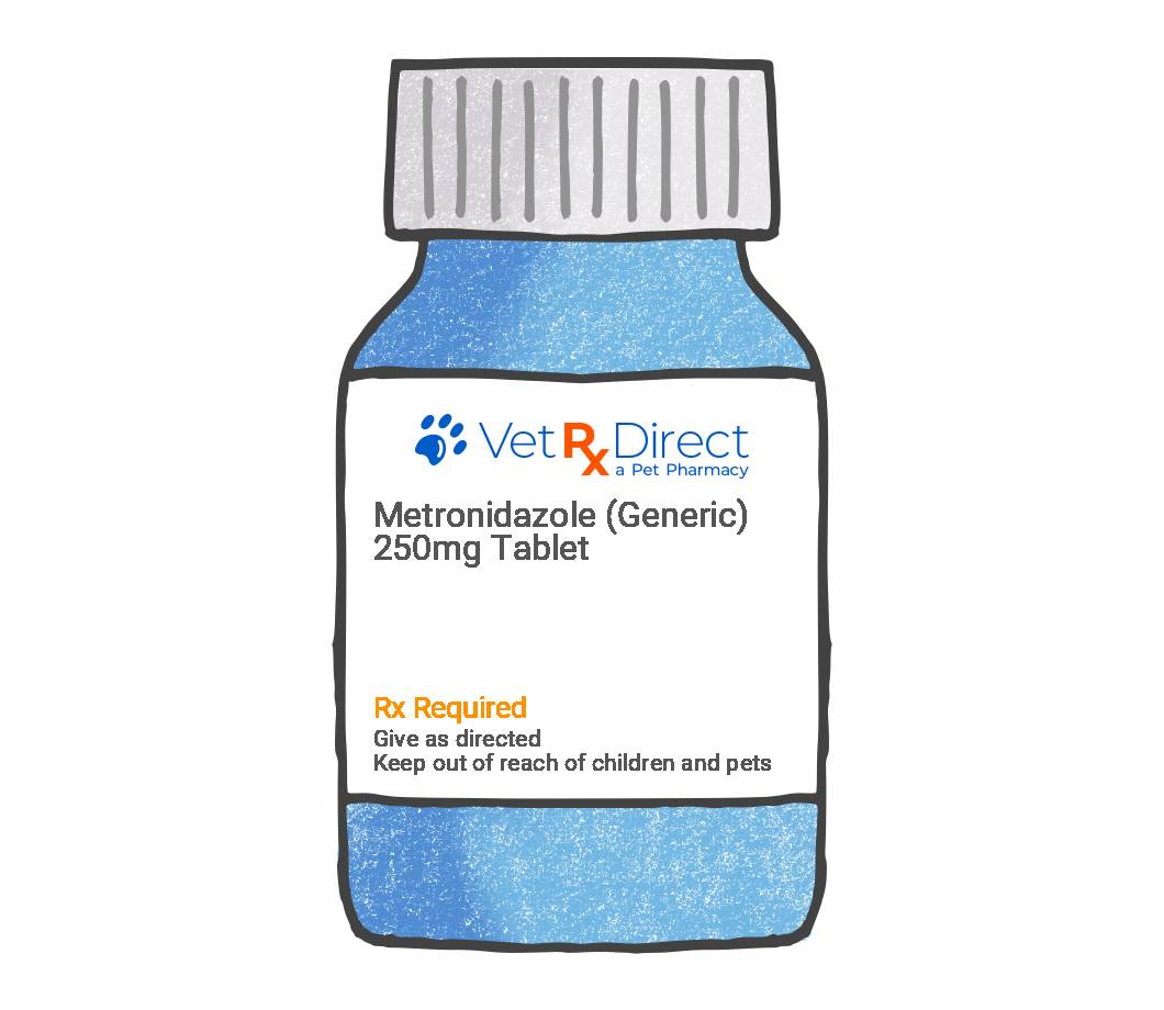 Metronidazole Antibiotic/Antiprotazoal for Dogs and Cats VetRxDirect