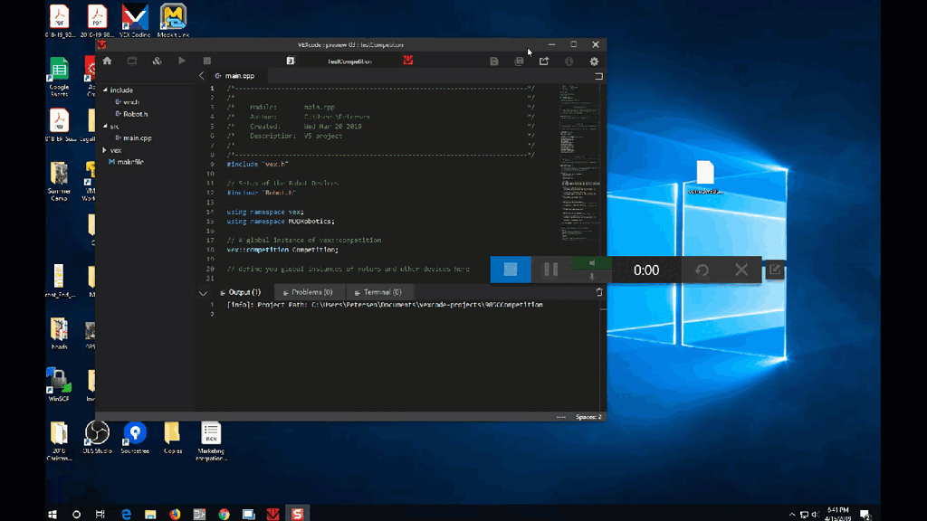 VEXcode Preview 3 Maximizing the Window VEXcode Pro V5 Text Tech
