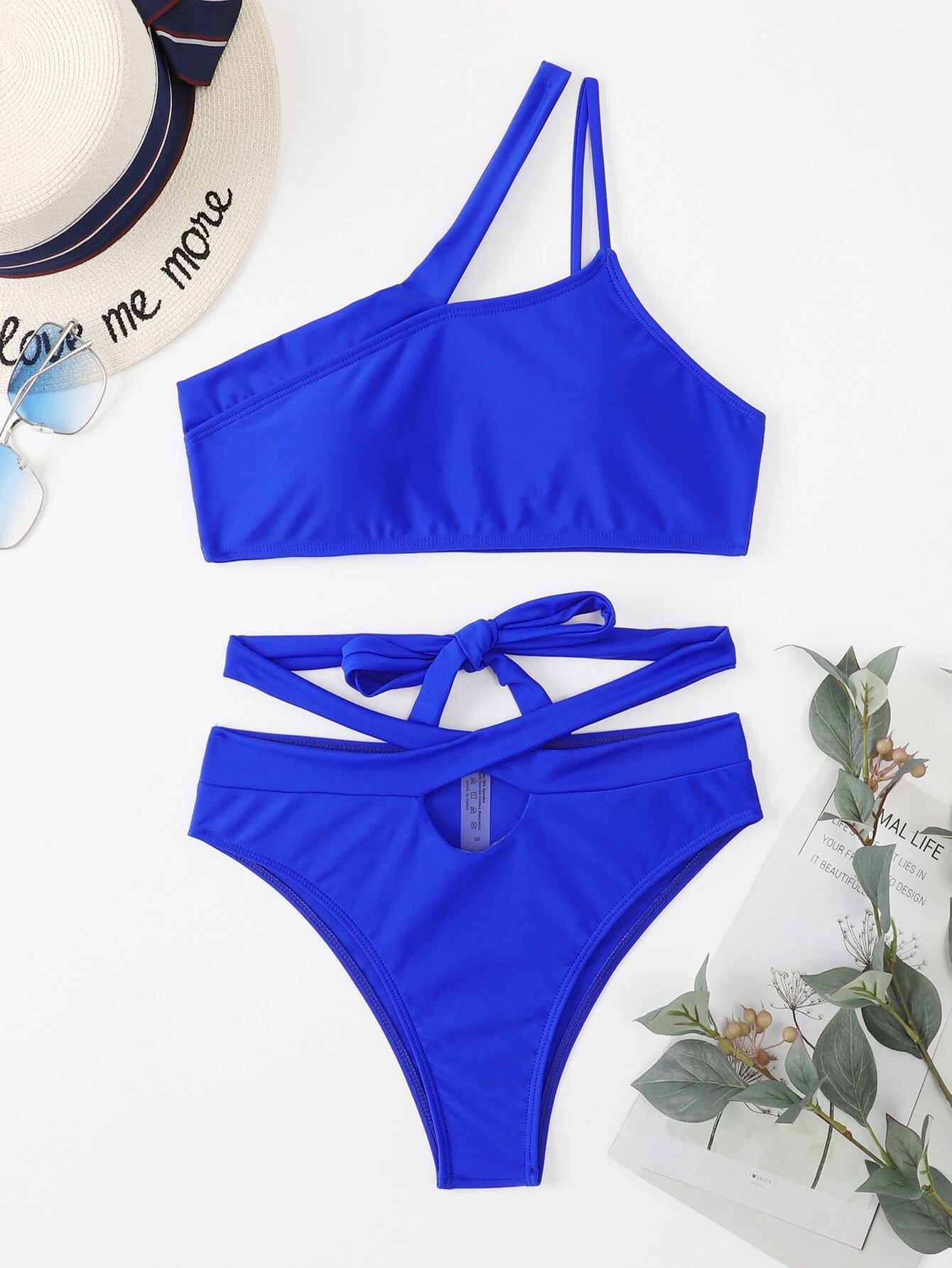 Shein bikini cruzado asimétrico Vezia