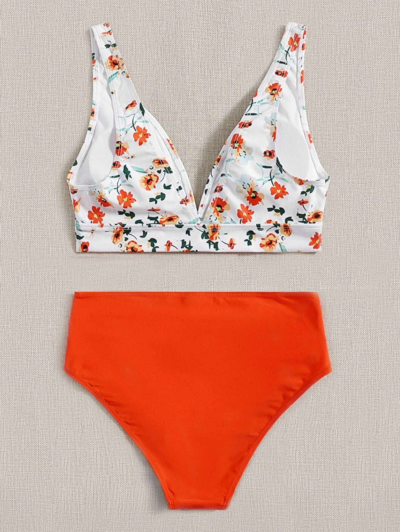 Shein Bikini Floral Bohemio Vezia