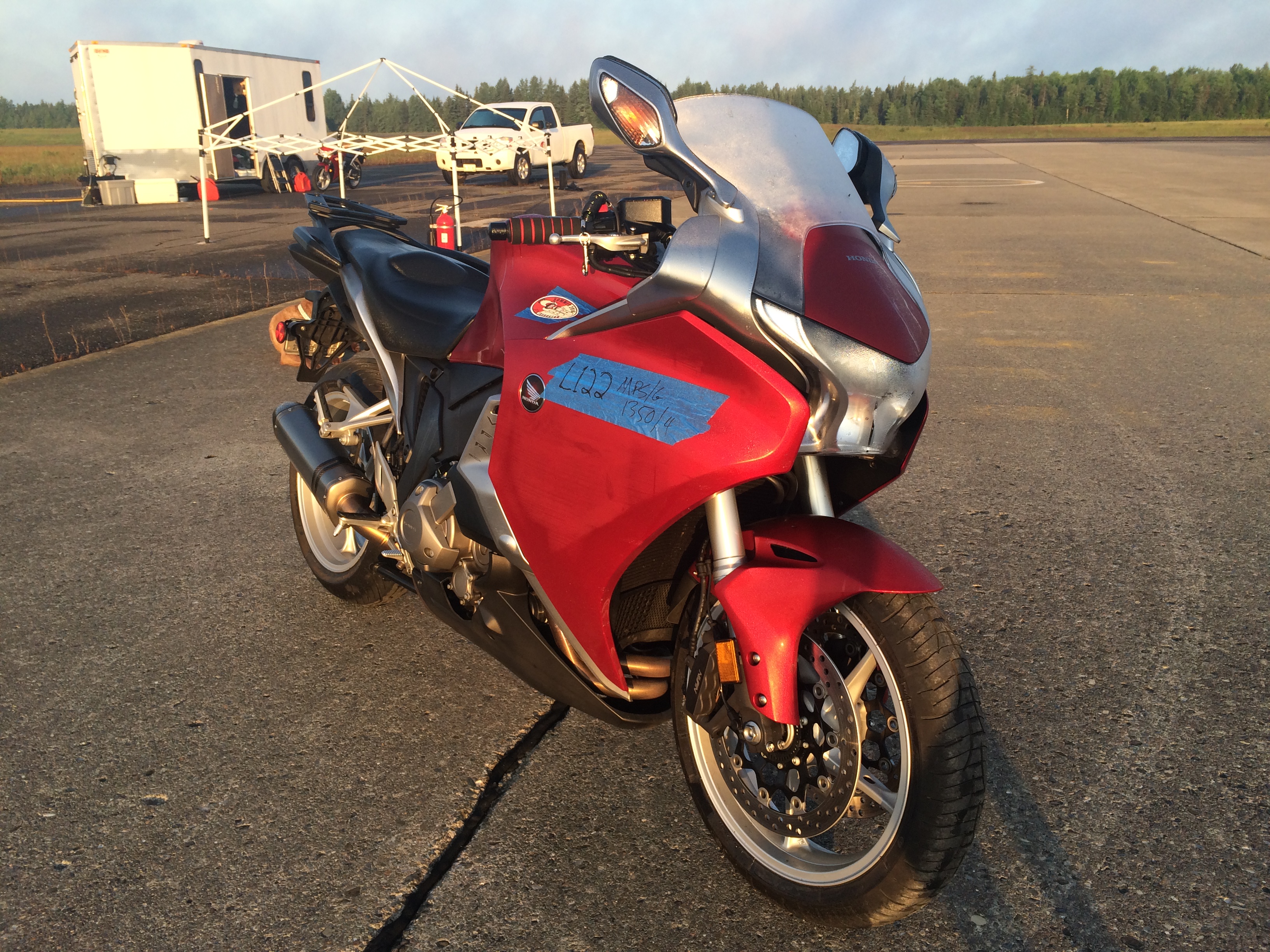 New shaft drive motorcycle landspeed record? Seventh Generation VFR