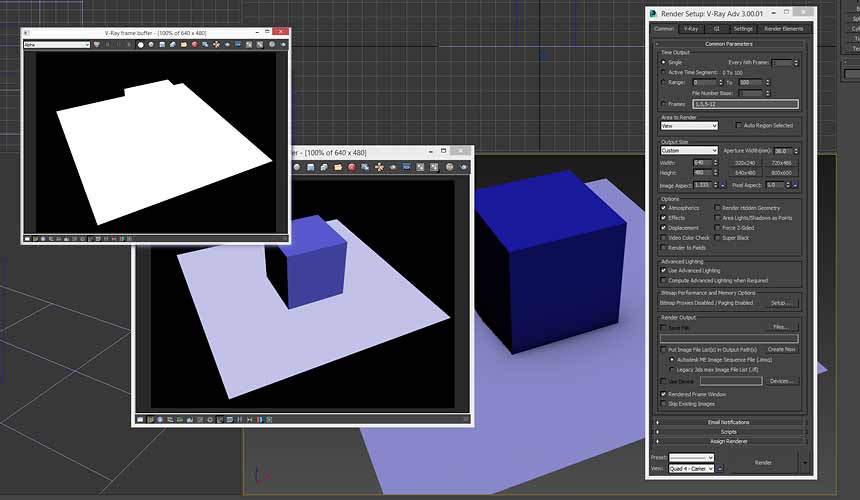 How to matte object with vray in 3ds max vfxmill
