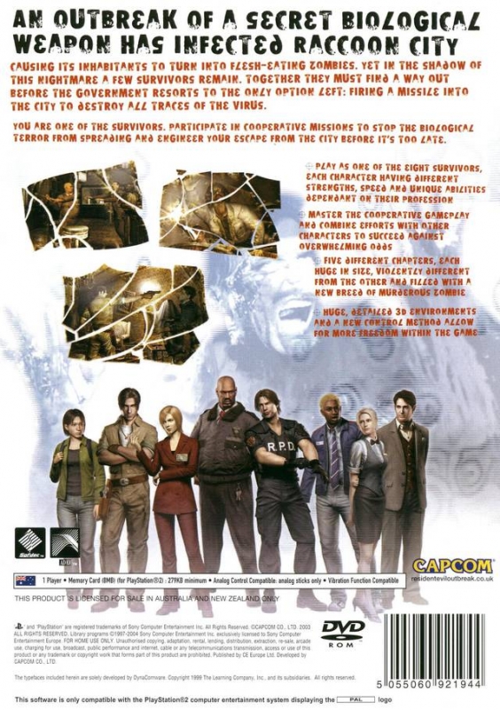 Resident Evil Outbreak for PlayStation 2 Sales, Wiki