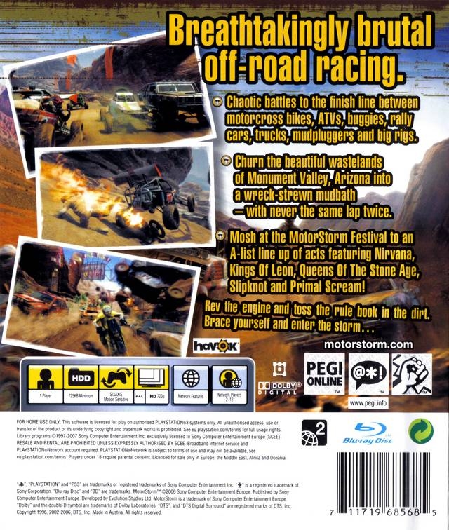 Motorstorm for PlayStation 3 Sales, Wiki, Release Dates, Review