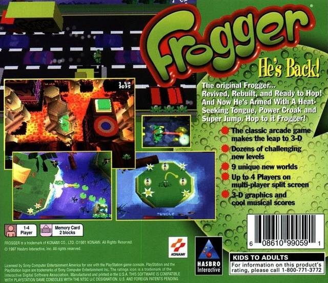 Frogger for PlayStation Sales, Wiki, Release Dates, Review, Cheats