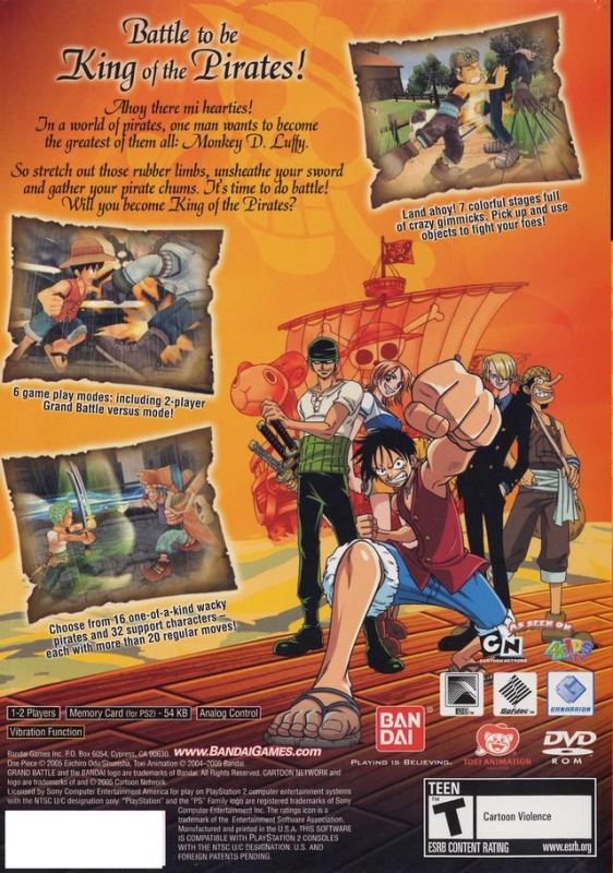 One Piece Grand Battle for PlayStation 2 Sales, Wiki, Release Dates, Review, Cheats, Walkthrough