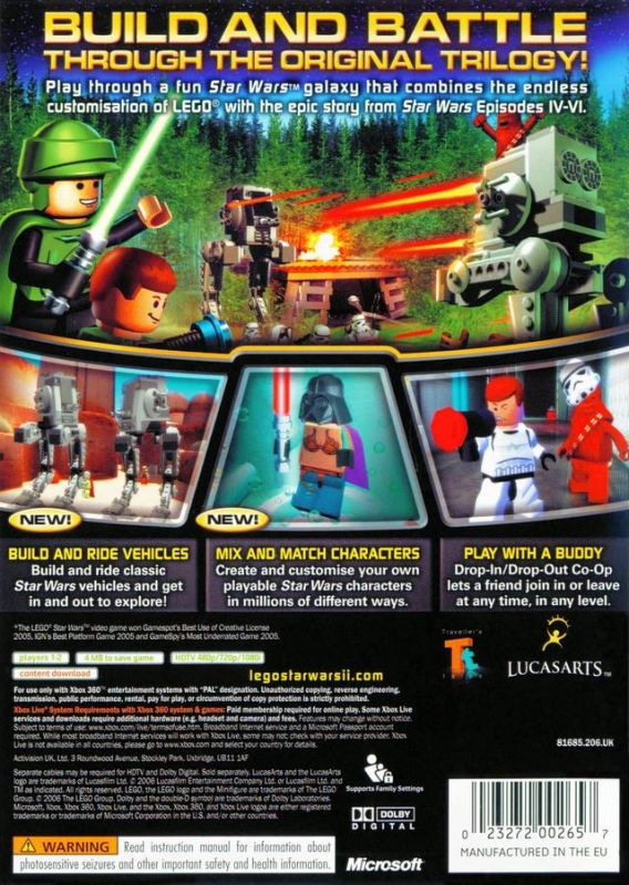 Lego Star Wars II The Original Trilogy for Xbox 360 Sales, Wiki, Release Dates, Review
