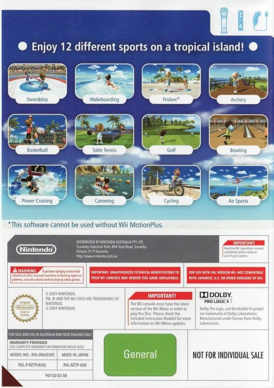 Wii Sports Resort for Wii Sales, Wiki, Release Dates, Review, Cheats, Walkthrough