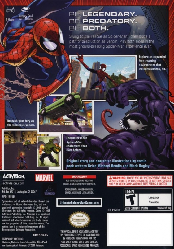 Ultimate Spiderman for GameCube Sales, Wiki, Release Dates, Review, Cheats, Walkthrough