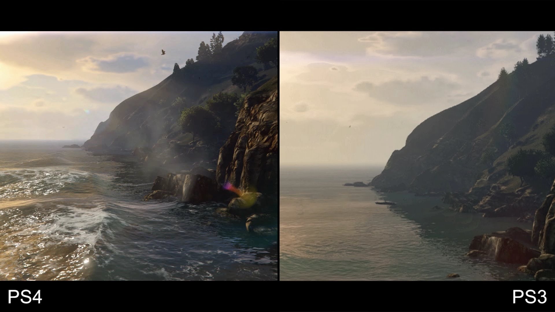 Grand Theft Auto 5/GTA 5 PS4 vs PS3 Trailer Comparison Video Games, Wikis, Cheats