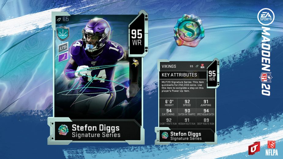 New Madden 20 Signature Series Players Stefon Diggs, Marshon Lattimore