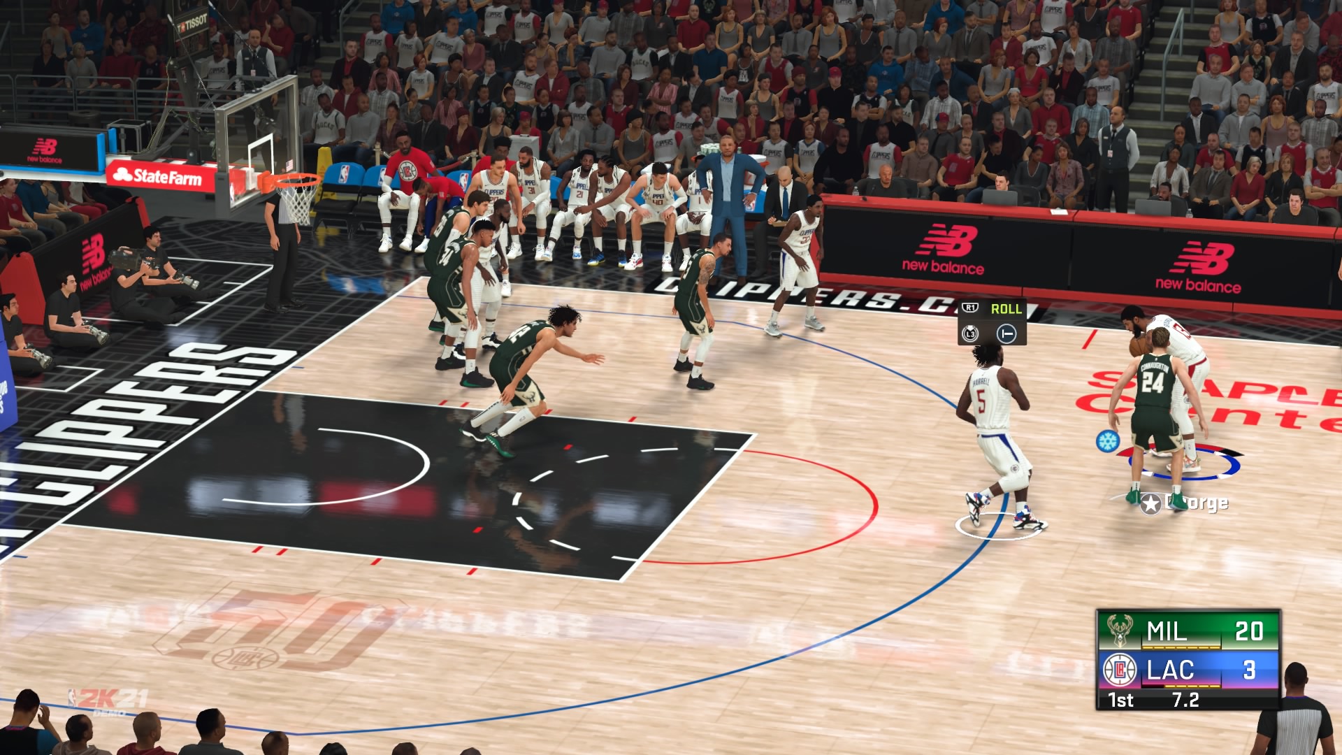 NBA 2K21 Offense Controls How to Pick and Roll or Fade in NBA 2K21