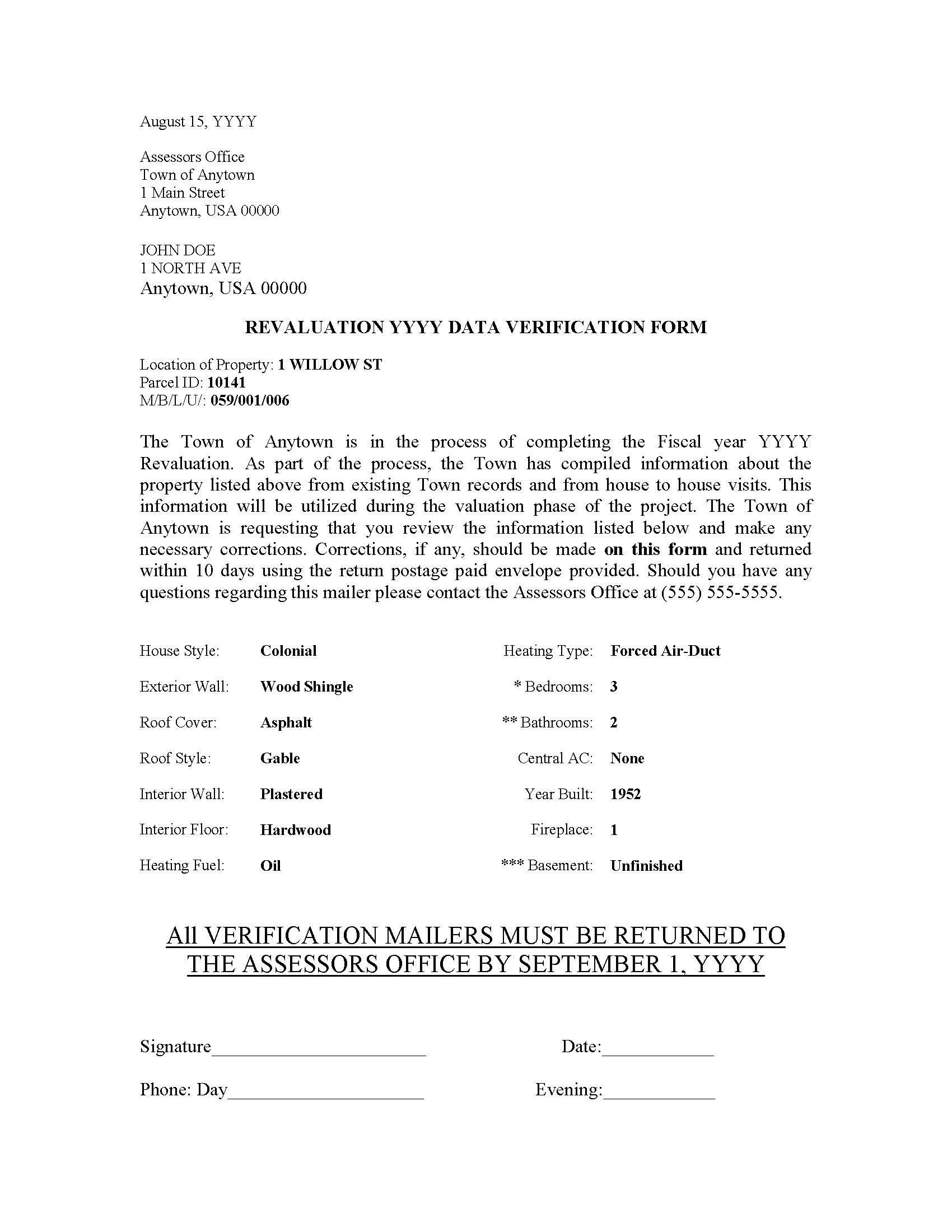 Sample Revaluation Forms Vision Government Solutions