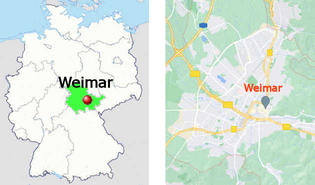 Weimar città di Goethe e Schiller Informazioni turistiche