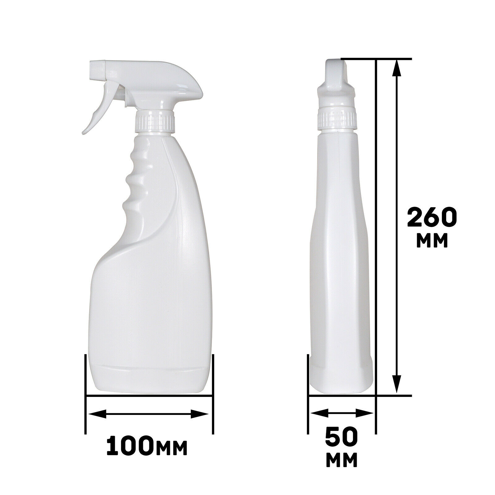 500ml Heavy Duty HDPE Dangerous Goods Spray Bottle Vials Direct