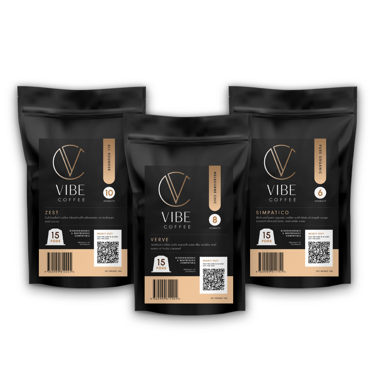 Vibe Coffee Shop Coffee Pods & Capsules. 7 to Charity.