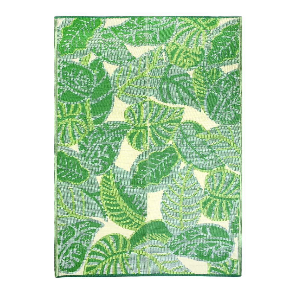 Green Palm Print Outdoor Rug By Talking Tables Vibrant Home
