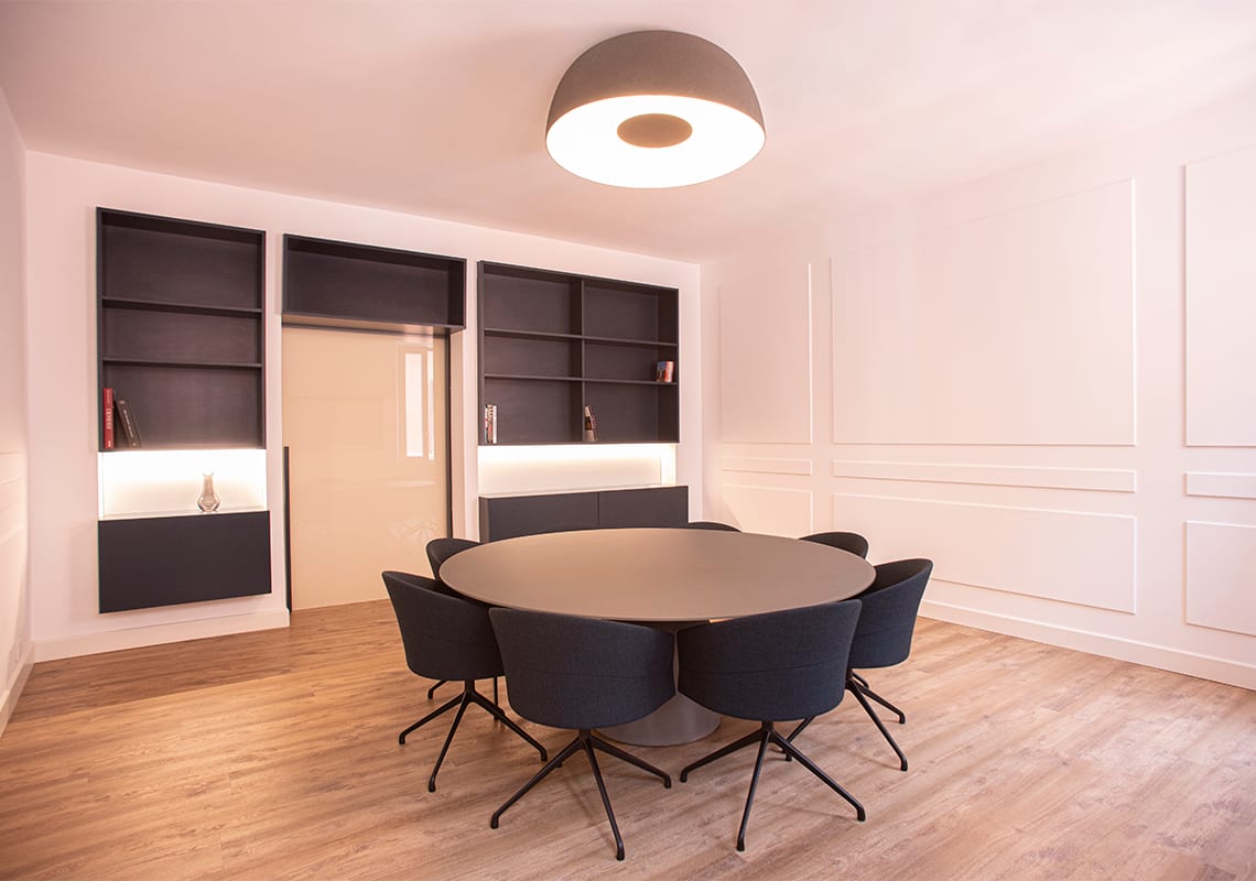 Ancillary furniture for modern office workplace in Rome Viccarbe Contract