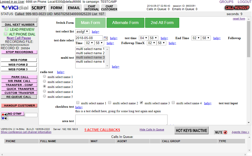 » VICIdial Screenshots