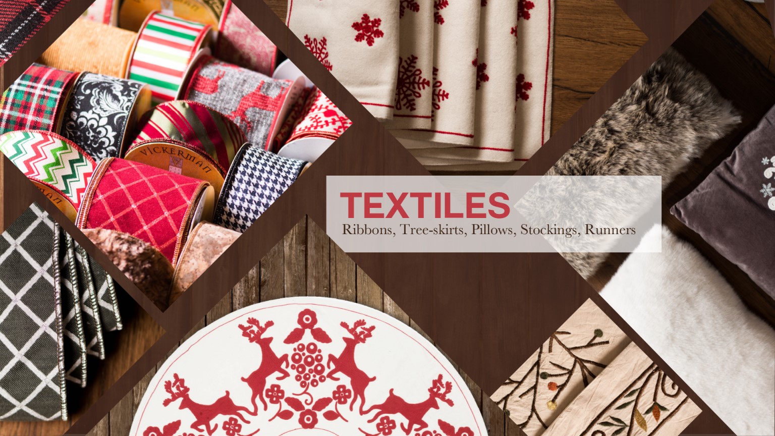 Artificial Christmas Trees, Ornaments and Home Decor Vickerman