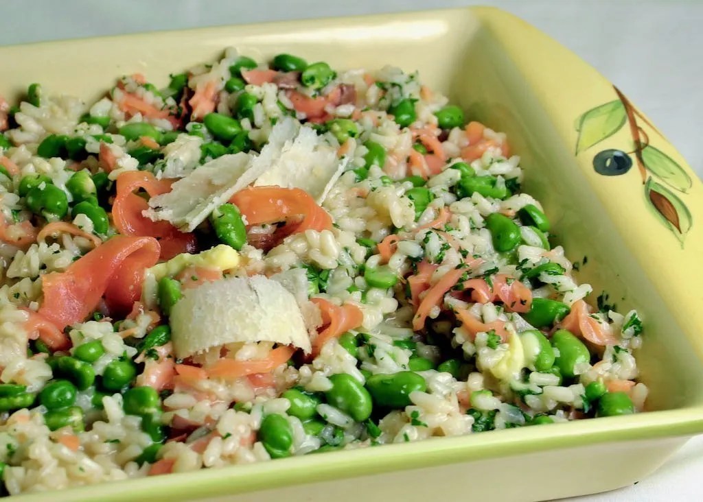 Smoked Salmon and Broad Bean Risotto Vickery TV