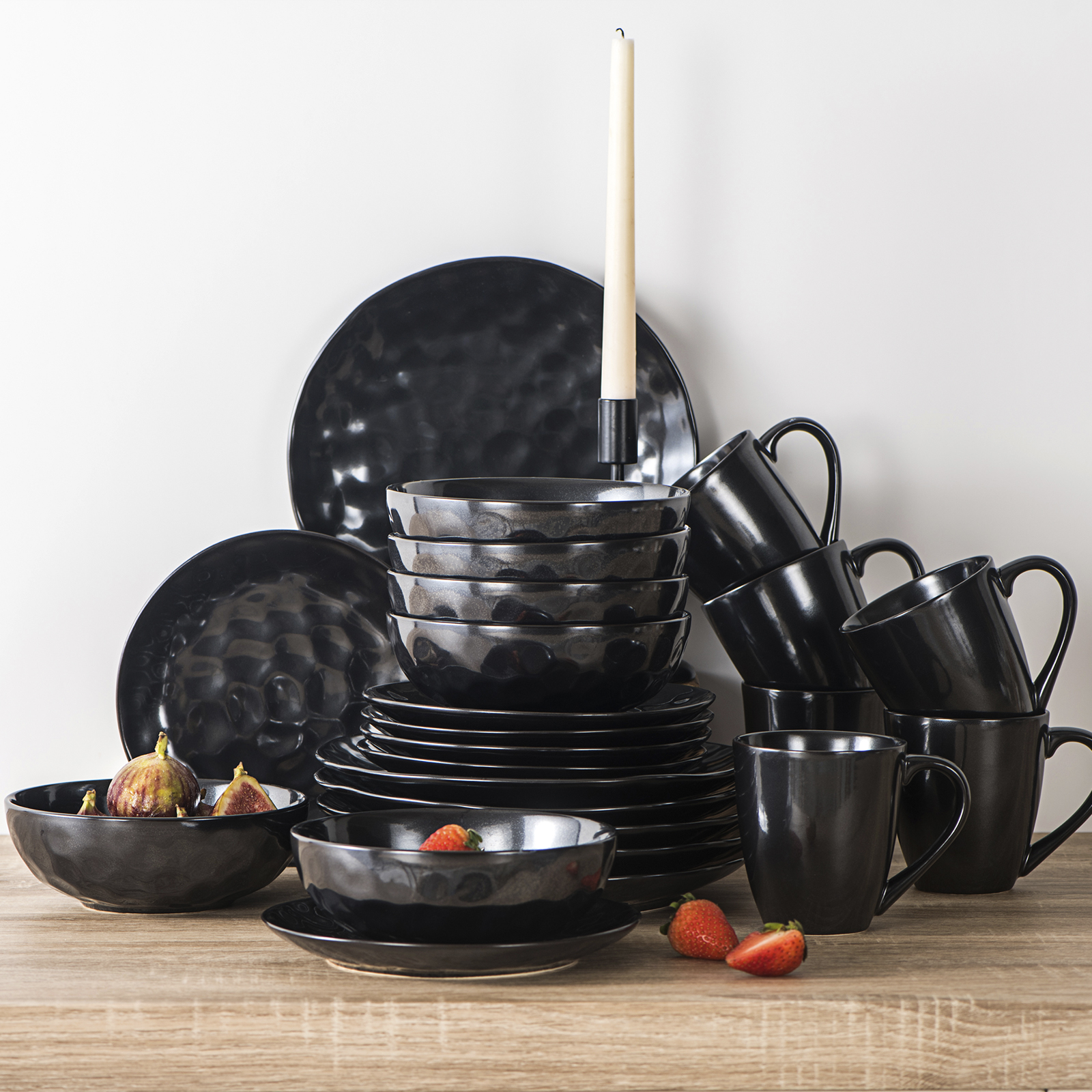 vicrays Ceramic Pasta Bowls Set, 32 Ounce Soup Bowls, Large Salad Bowls, Chip Resistant