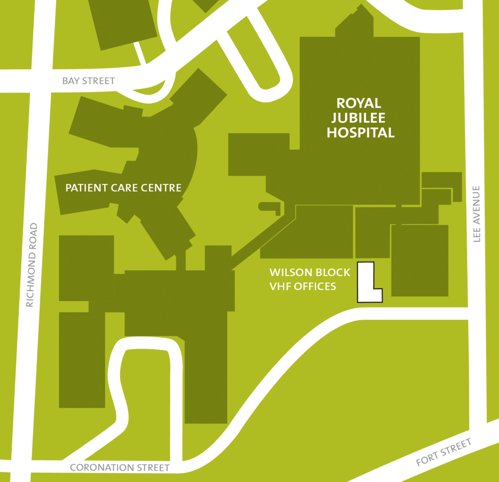 Location Map Victoria Hospitals Foundation