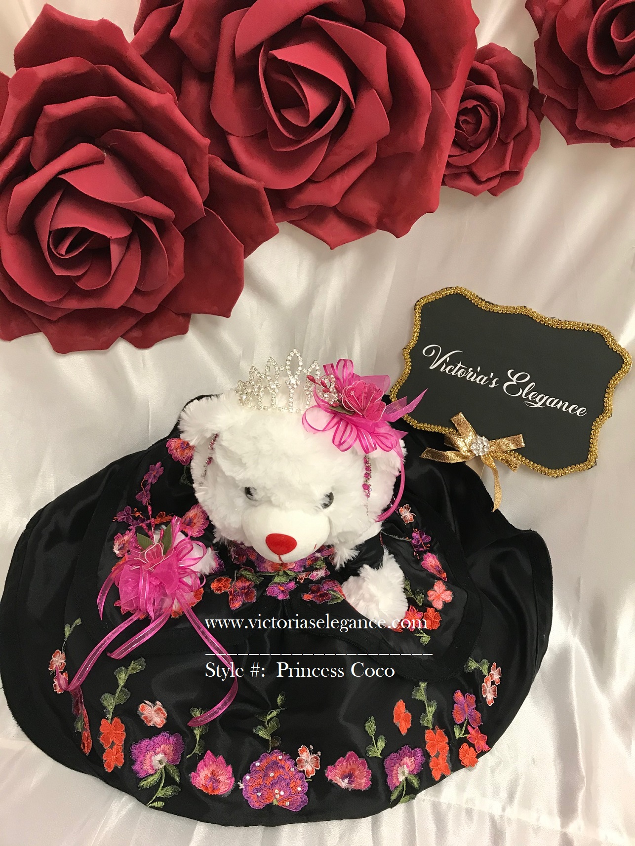 Vickie's Teddy Bear Collection Princess Coco Victoria's Elegance Quinceañera & Bridal