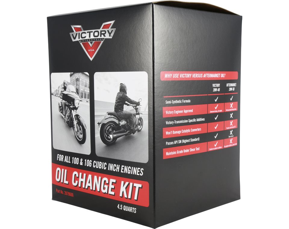 2879600 Victory Motorcycle Oil Change Kit OEM 100 106 Motors Victory