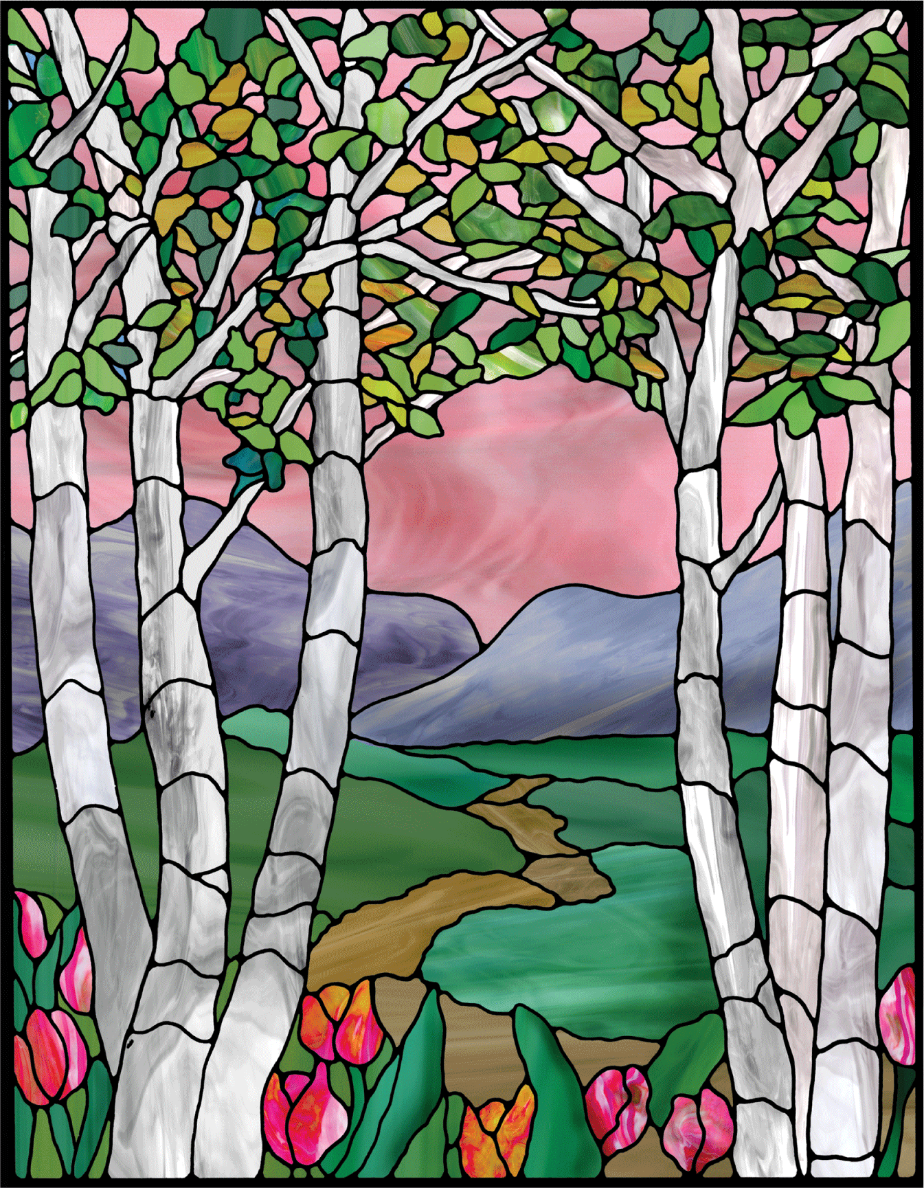 Faux Stained Glass Window Clings viddecals Window Static Clings Faux stained glass window cling