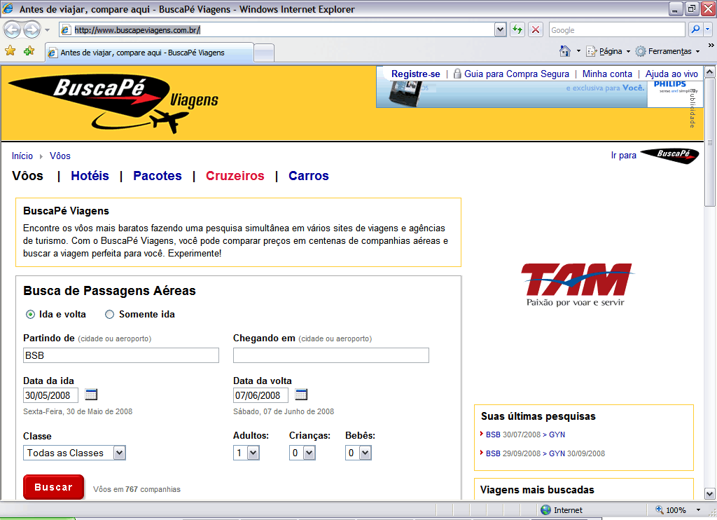 Sites de compra de viagens A busca pelo melhor preço!