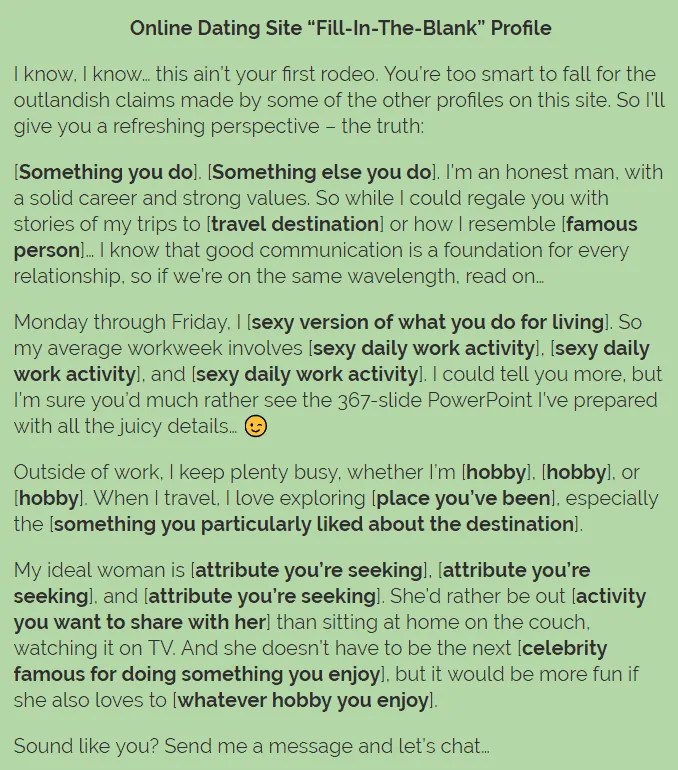 Sexy Profile Headlines For Men