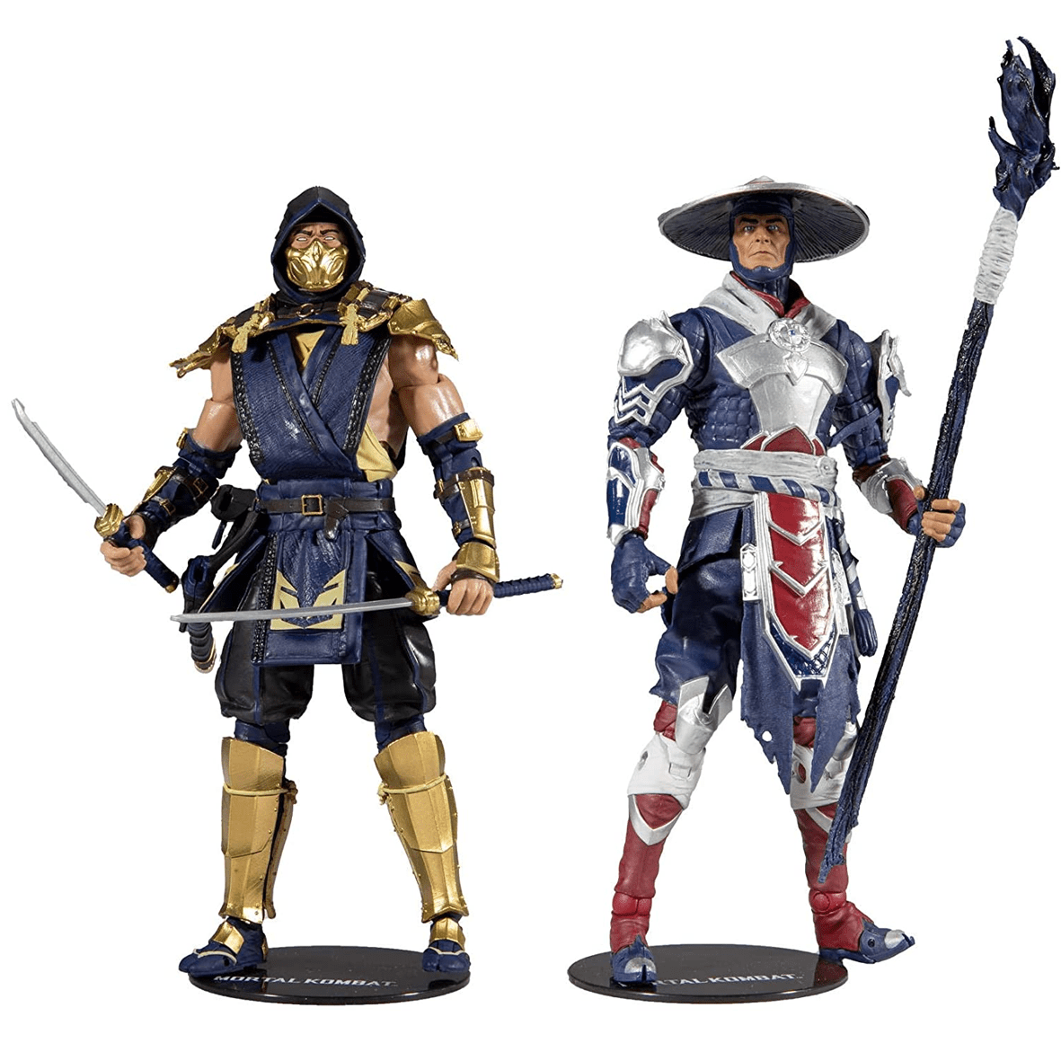 McFarlane Toys Mortal Kombat Scorpion and Raiden 7″ figura de acción