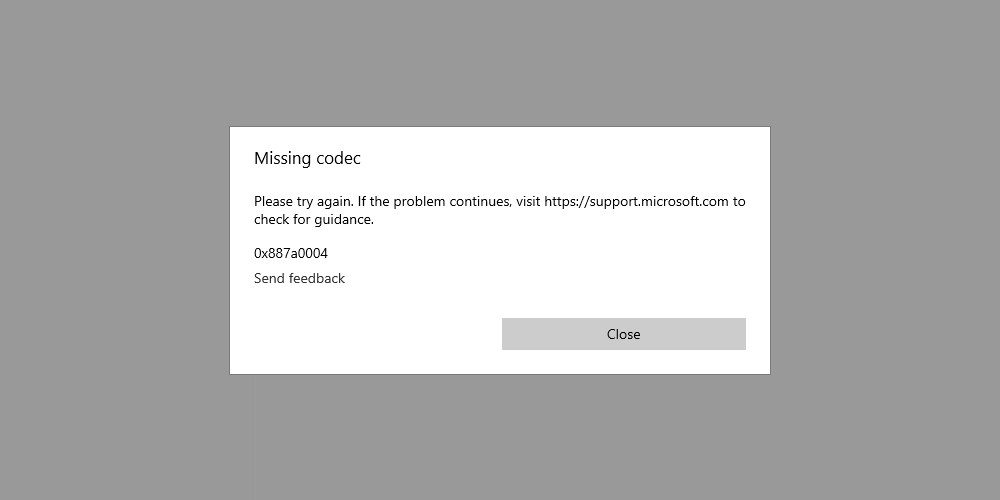 Fix Missing Codec 0x887a0004 Error in Movies & TV App