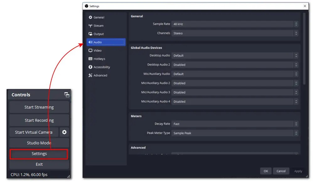 How to Record Desktop Audio with OBS on Windows?