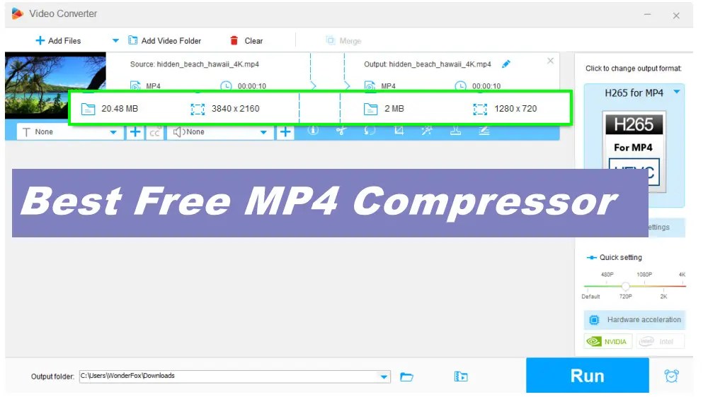Best Free MP4 Compressor to Reduce MP4 Size Online/PC