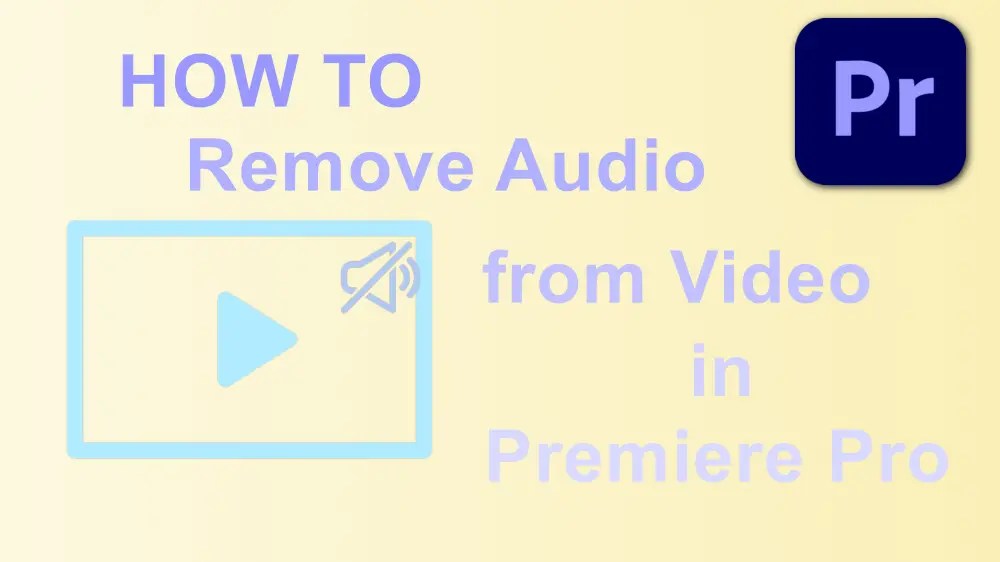 How to Remove Audio from Video in Premiere Pro?