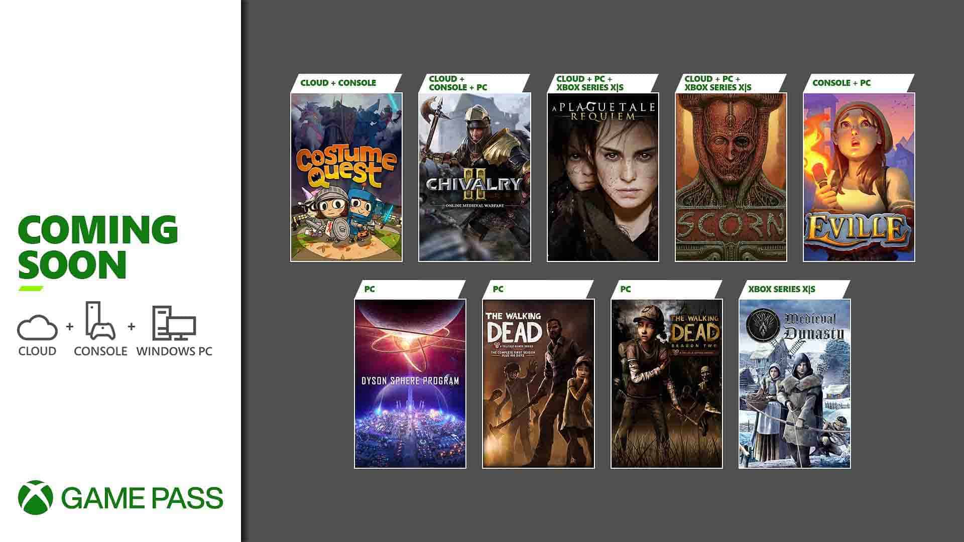 Xbox Game Pass Early October 2022 games revealed including A Plague