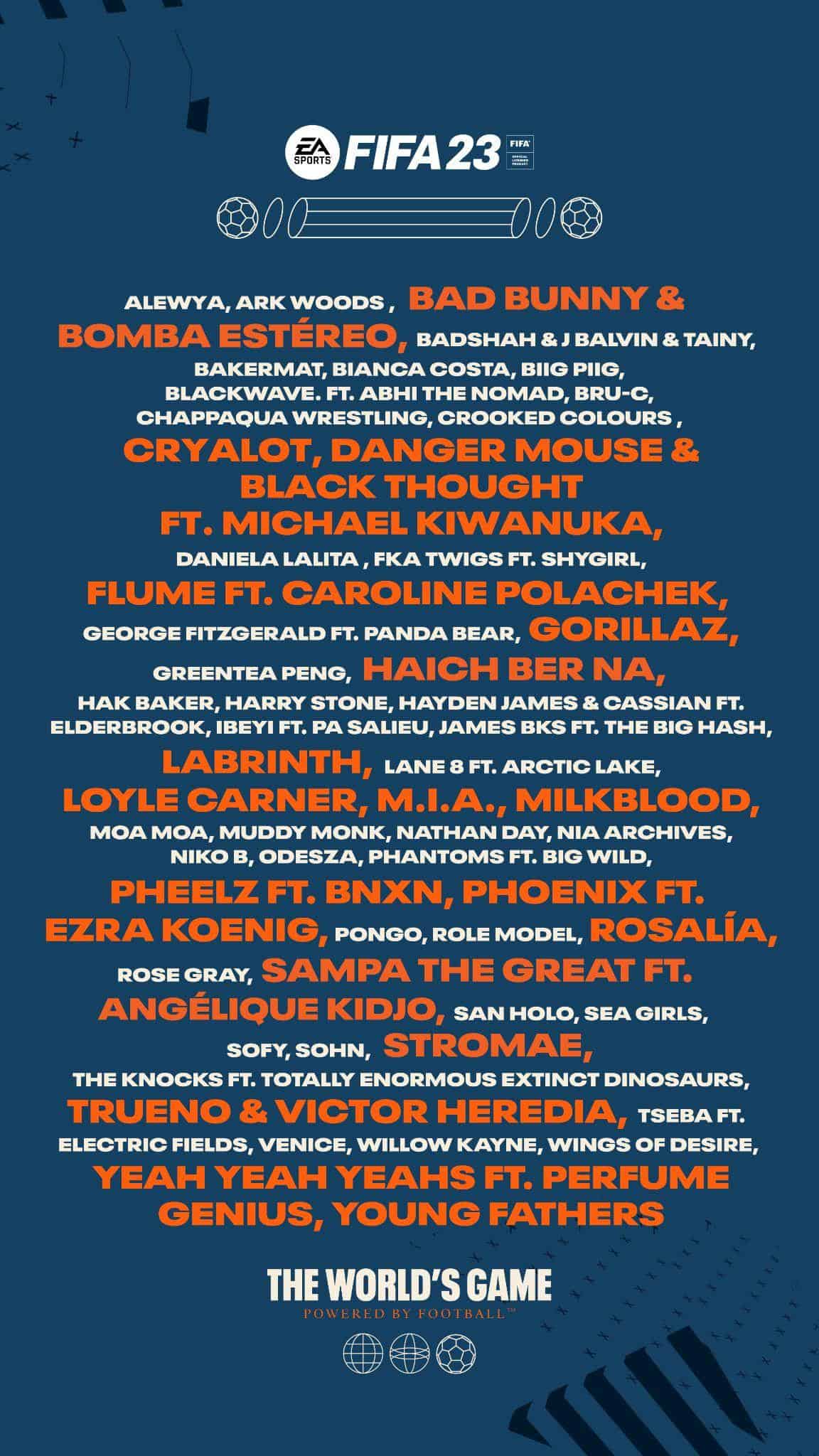 FIFA 23 Full soundtrack released VideoGamer