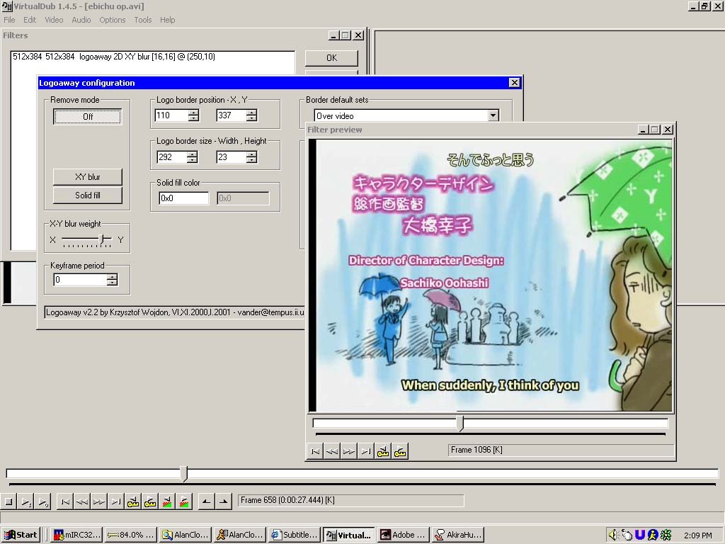 Virtualdub Logoaway filter 4.01 Free Download VideoHelp