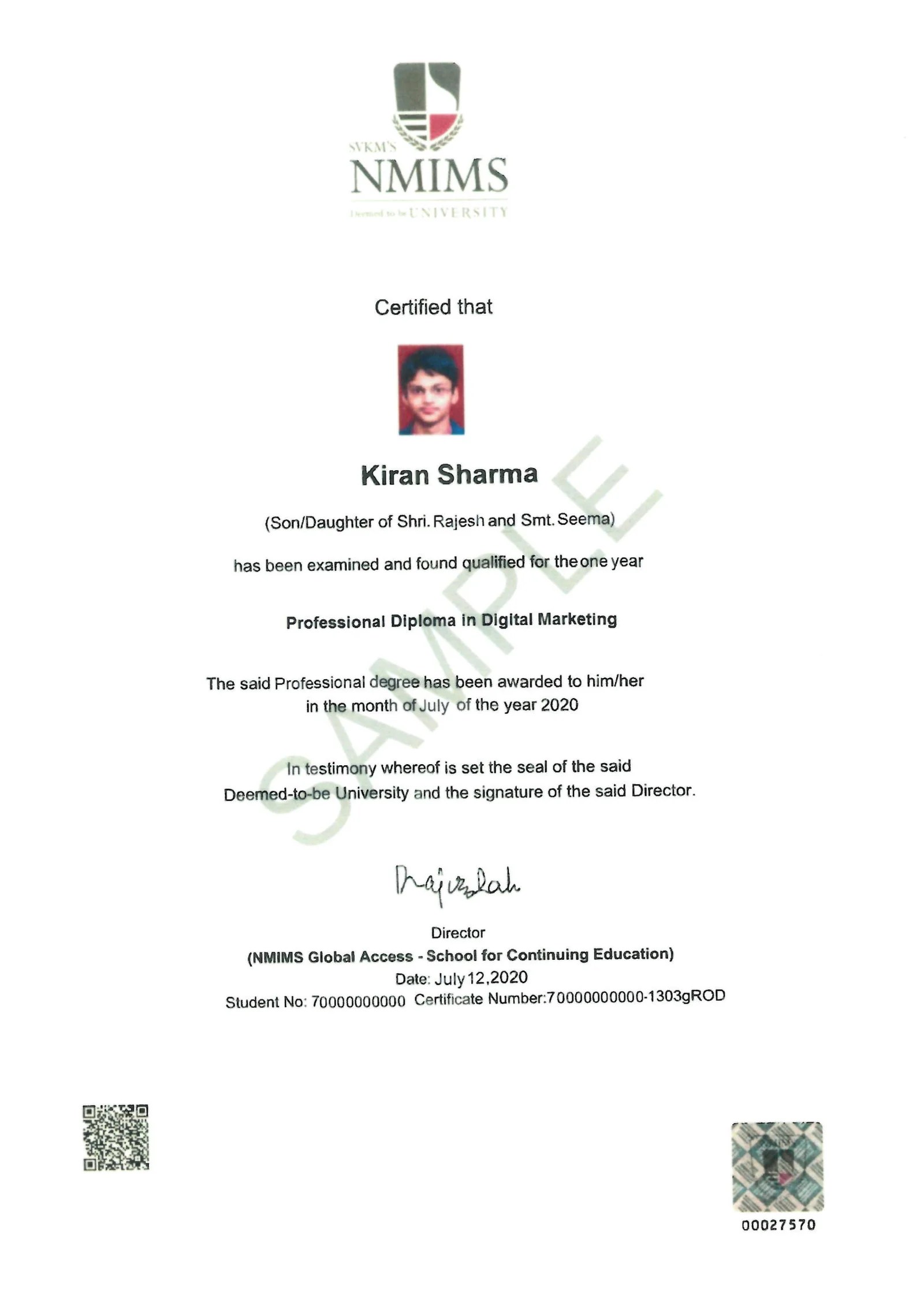 Professional Diploma in Digital marketing Diploma Courses NMIMS Business Management Programme