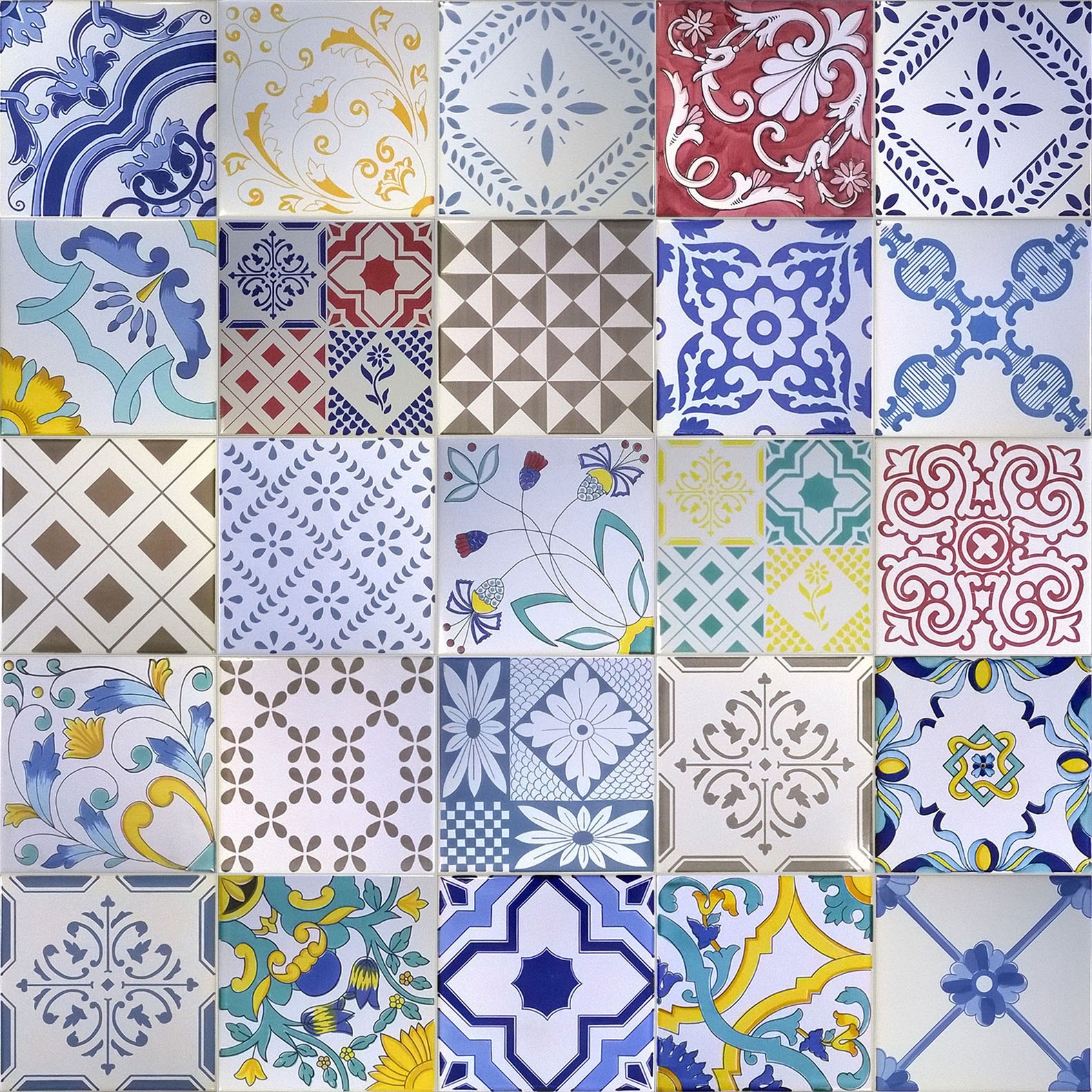 PATCHWORK PIASTRELLE VIETRESI VIETRI 20X20 Archivi ceramica Vietri in