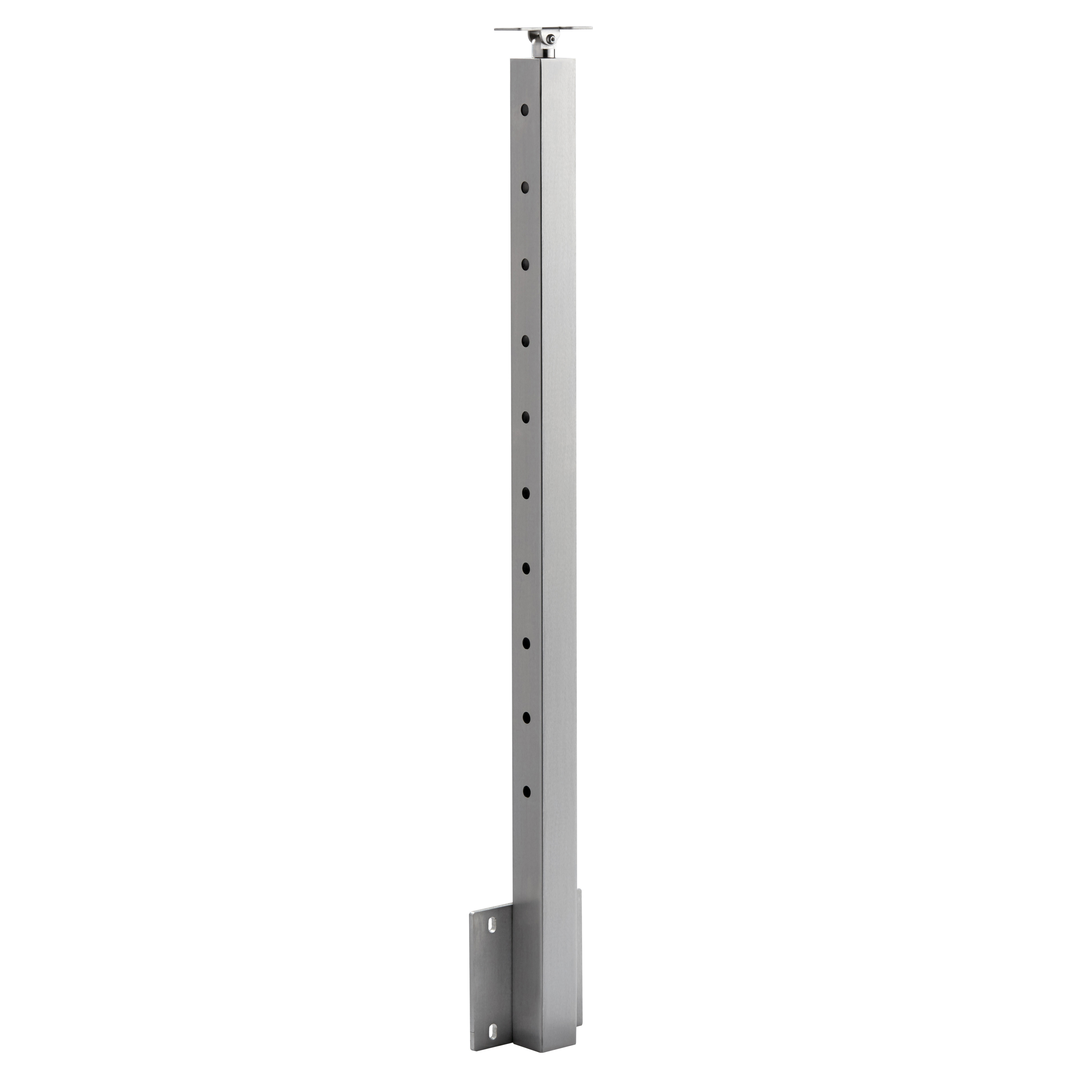 Side Mount (Fascia) Universal Top Square 2" Rod Railing Posts
