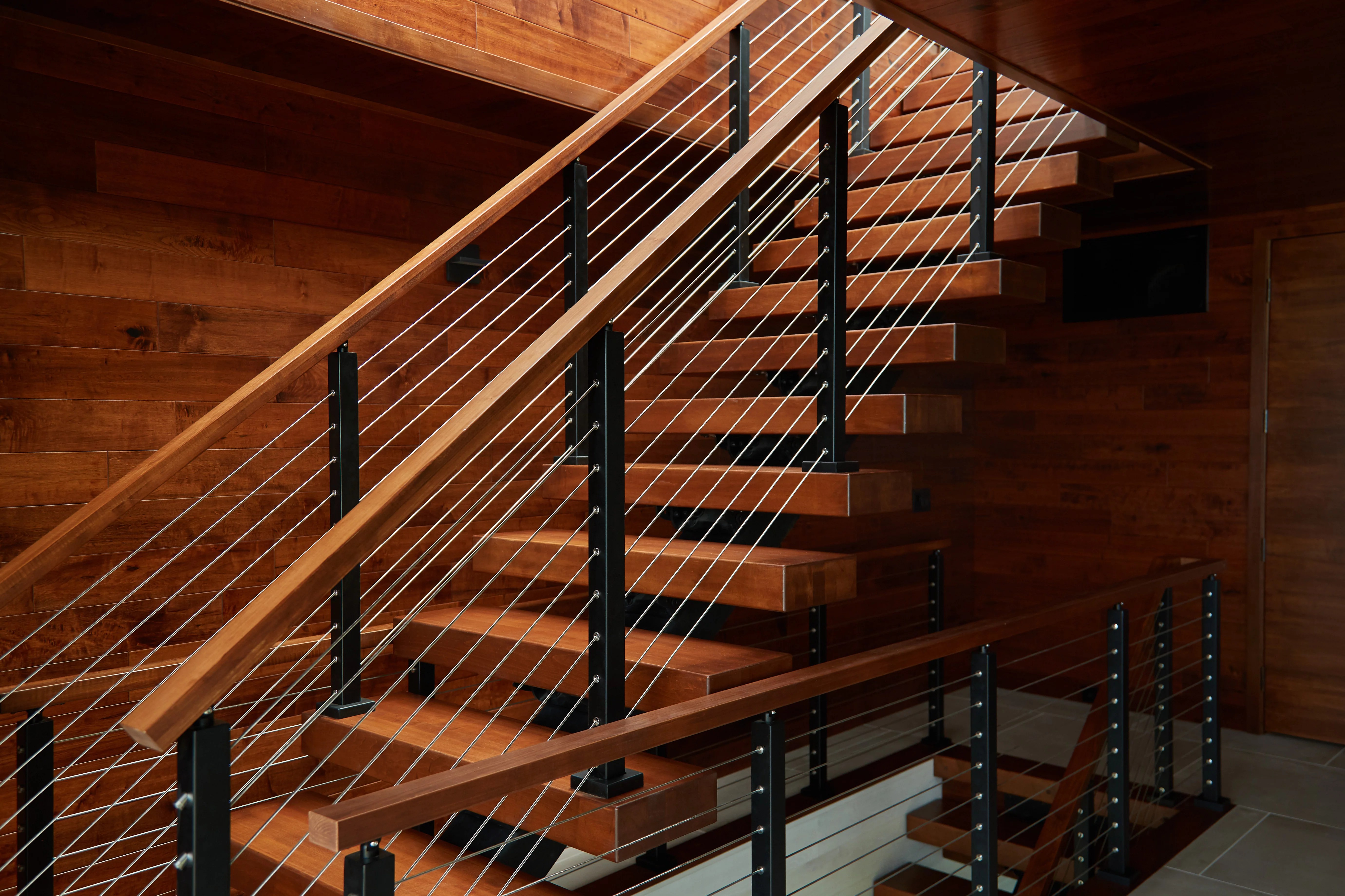 Floating Stairs for New Construction Viewrail