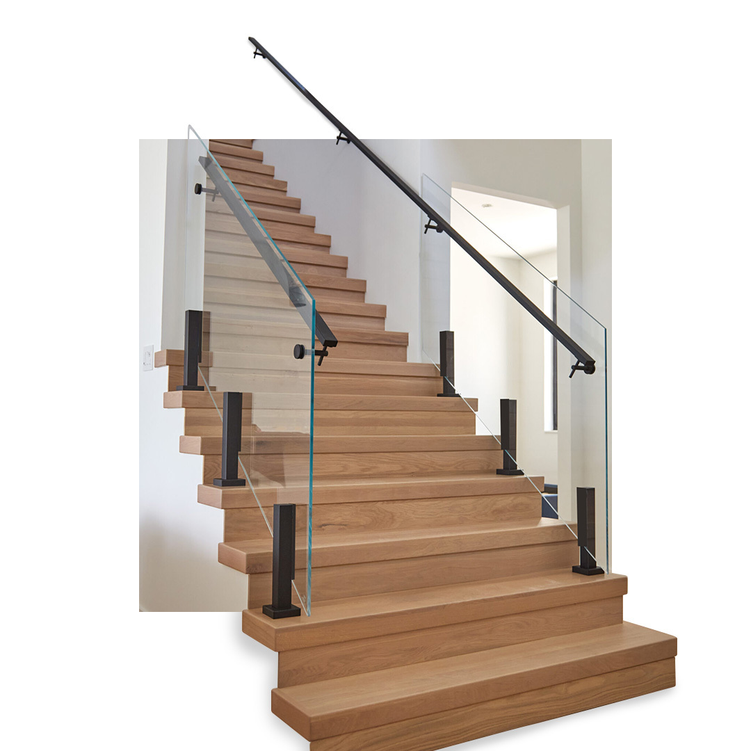 Glass Stair Railing Viewrail Made InHouse, Built to Last